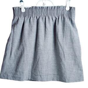 J. Crew Mercantile Women's Gray Skirt With Pockets Back Zip Stretch 17" Length